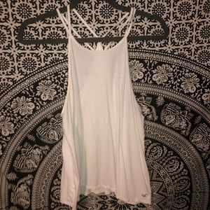 Hollister white tank top